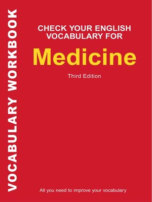cover image of Check Your English Vocabulary for Medicine